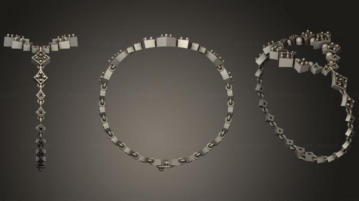 Ювелирные украшения (Ювелирные изделия 191, JVLR_0613) 3D модель для ЧПУ станка